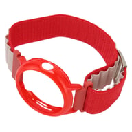 Stretch Nylon Woven Loop Watch Band Strap With Plastic Protective Bumper Case Fit For Google Pixel Red White And Red Case — view 4