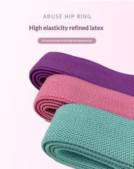 Fitness Waist-Slimming Pull-Up Resistance Band | Yoga Stretch Loop — view 15