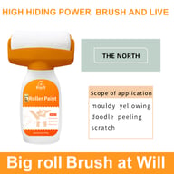 Orange Wall Roller Touch-up Paint | Water-Based, Low-Odor, All-in-One — view 6
