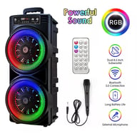 Portable Bluetooth Speaker Subwoofer with Karaoke Mic | Party Bass System — view 6
