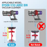 Dyson V10 SV12 Replacement Dust Bin Canister Filter | Large Capacity — view 4