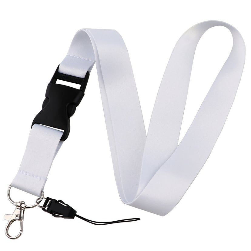 Elegant Solid-Color Phone Lanyard | Secure Neck Strap with Metal Clasp