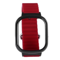 Watch Silicone Strap With Built In PC Case Fashionable Adjustable Wristband For Honor 4 Wine Red — view 5