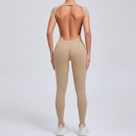 Women's Fashion Solid Color Quick-drying Yoga Bodysuit — view 5