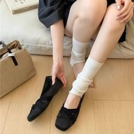 Women Vintage Ruffle Ballet Flats with Cross Band Bow | Comfort Daily Wear — view 6