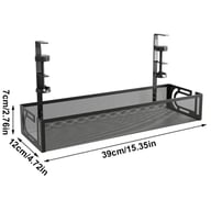 Under Desk Cable Management Tray Cord Holder Storage Office Home Table Tidy Rack — view 5