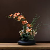 Silicone-Feel Dove Orchid Artificial Flower Arrangement Set - Modern Minimalist Silk Floral Decor for Living Room Home Display — view 13