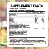 Ketogenic Diet Fruit and Vegetable Gummies | Keto-Friendly Supplement — view 7