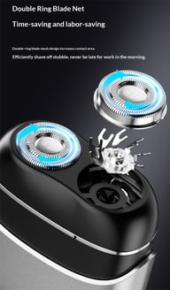 Full-body Washable Dual-head Magnetic Electric Shaver — view 11