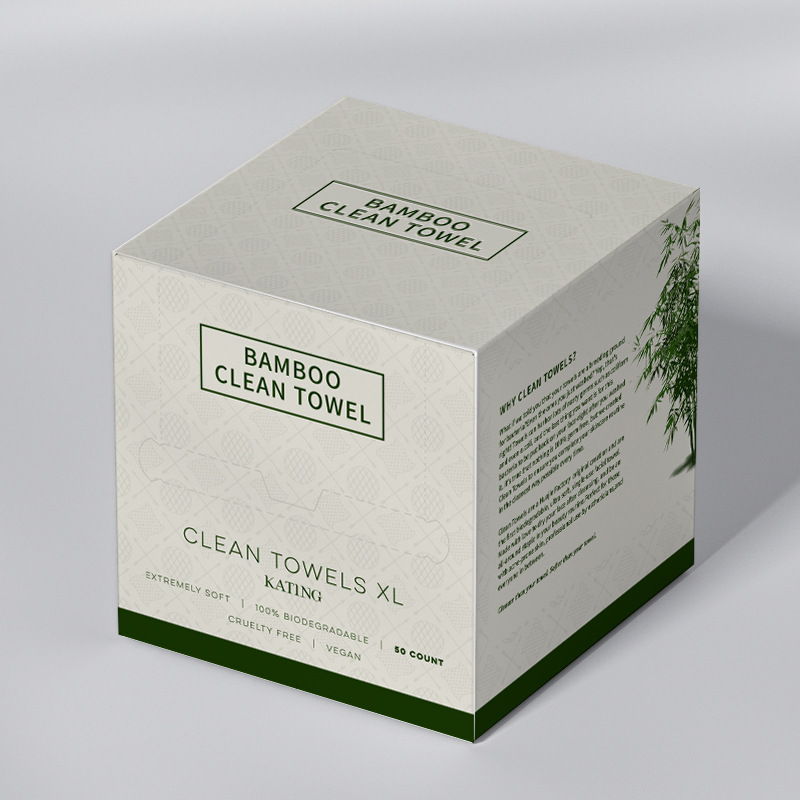 Bamboo-Fiber Disposable Face Towels | Soft, Eco-Friendly, XL Box