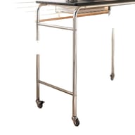 Simple Office and Bedroom Computer Desk Organizer with Wheels — view 1