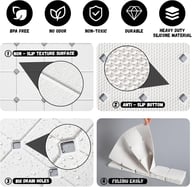 Silicone Non-Slip Massage Mat for Bathroom & Shower | Canada — view 8