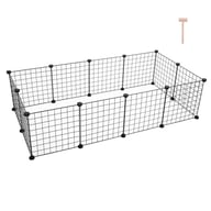 Portable Pet Playpen for Guinea Pigs & Rabbits | Metal Wire Cage — view 11