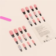24 PCS Diamond Snake Coffin Press-On Nails | Rhinestone Nail Art — view 4