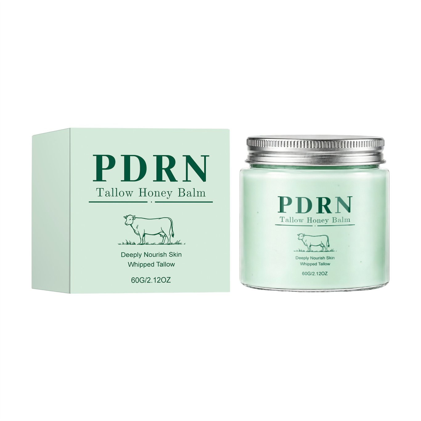 Bovine Fat Facial Moisturizer | Tallow Honey Balm for Deep Skin Nourishment