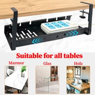 Tidy Cord Line Basket Rack Under Desk Cable Management Tray Hide Wire Organizer — view 3