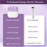 Ice Massage Device,Ice Roller Set For Face And Eyes - Facial Skin Care Tools With 2 Cold Therapy Face Roller And Premium Travel Case, Self Care Gift For Men Women — view 17