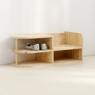 Children's Shoe-Changing Stool with Integrated Entryway Seating and Storage — view 1