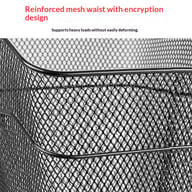 Mountain Bike Rear Rack Basket | Durable Metal Mesh Storage — view 4
