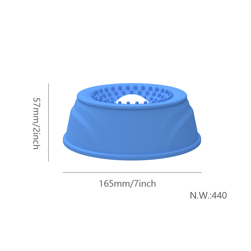 Silicone Slow-Feeding Dog Bowl | Anti-Gulping Pet Feeder Canada