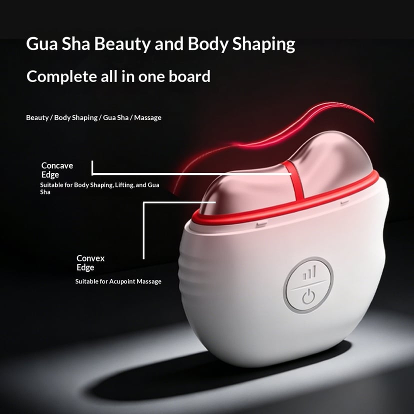 EMS Microcurrent Facial and Neck Gua Sha Device | Derma Planing Alternative