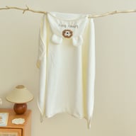 Baby Coral Fleece Hooded Cape Bath Towel Absorbent And Quick-drying — view 3