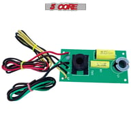 5 Core crossover network showcasing premium metalized polyester capacitors and color-coded wiring
