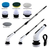 Electric Cleaning Brush with Extendable Handle | Multi-Head Kitchen Bathroom — view 4