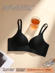 Thin Cup Push-Up Wireless Bra with Side Boob Control | Canada — view 4