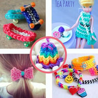Loom band storage container with organized compartments and complete tool set