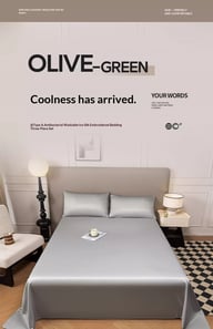 Summer Cooling Ice Silk Bed Sheet Set | Home & Kitchen Luxury Bedding — view 5