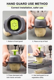15-In-1 Vegetable Fruit Chopper Cutter for Home & Kitchen | Food Dicer Slicer — view 18