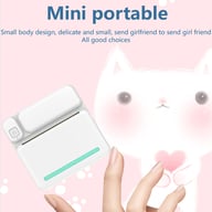 Pocket-sized Bluetooth printer printing travel photos and journal memories