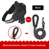 Vest-Style Dog Harness with Rope Leash | Padded Comfort Set — view 4