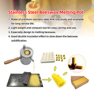 Beekeeping Wax Melting Pot & Silicone Foundation Mold Kit — view 14