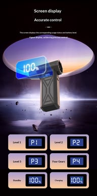 Violent Handheld Turbo Fan 110K RPM | Wireless LED Dust Blower — view 16