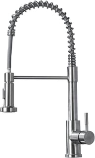 Modern Monobloc Pull Out Kitchen Mixer Tap Dual Spout Spray Single Lever 360 — view 2