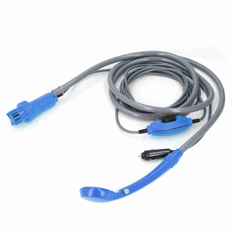 Submersible pump component of portable car washing shower system