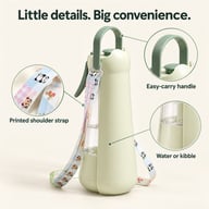 3-in-1 Dog Water Bottle with Mist Sprayer & Food Storage | Pet Travel Dispenser — view 6