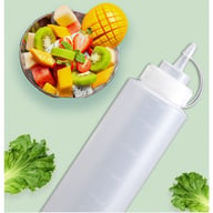 8 Pack Plastic Squeeze Sauce Bottles 500ml | Kitchen Condiment Dispenser — view 14