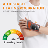 Cordless Wrist Heating Pad Wrap for Arthritis | Red Light Therapy Massager — view 4