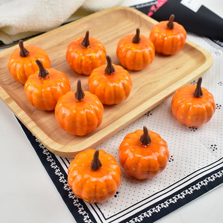 Durable foam pumpkins maintaining colour and shape through seasons
