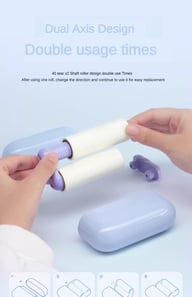 Portable Pet Hair Remover With Lid | Reusable Lint Roller — view 5