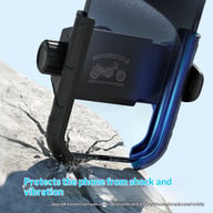 Universal Bicycle Motorcycle Phone Holder | Secure Handlebar Mount — view 7