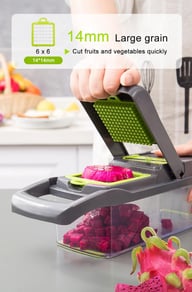 15-In-1 Vegetable Fruit Chopper Cutter for Home & Kitchen | Food Dicer Slicer — view 14