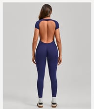 Women's Fashion Solid Color Quick-drying Yoga Bodysuit — view 19