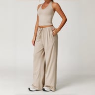 Brushed Yoga Set Quick-Drying Workout Outfit | Home & Kitchen — view 5