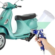 2 X HVLP Spray Gun Kit Air Gravity Feed Vehicle Car Paints1.4MM 0.8MM Nozzle — view 3