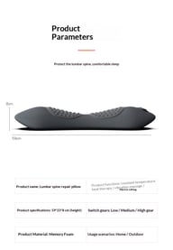 Lumbar Pillow Massage Heating Waist Pad | Pain Relief Heat Therapy — view 11