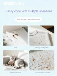 Portable Pet Hair Remover With Lid | Reusable Lint Roller — view 9